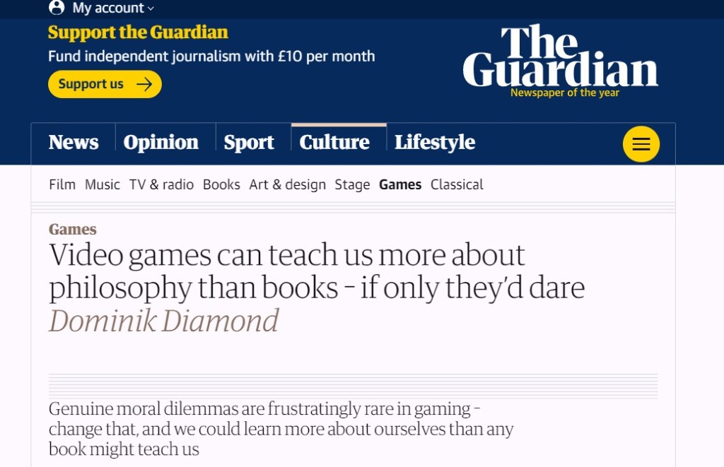 Guardian hagiography of our book